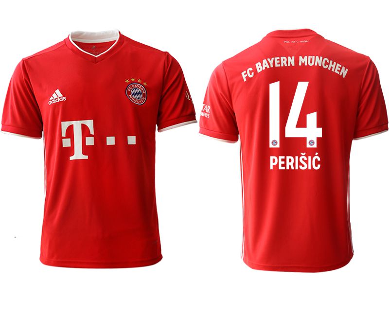 Men 2020-2021 club Bayern Munich Home aaa version #14 red Soccer Jerseys->bayern munich jersey->Soccer Club Jersey